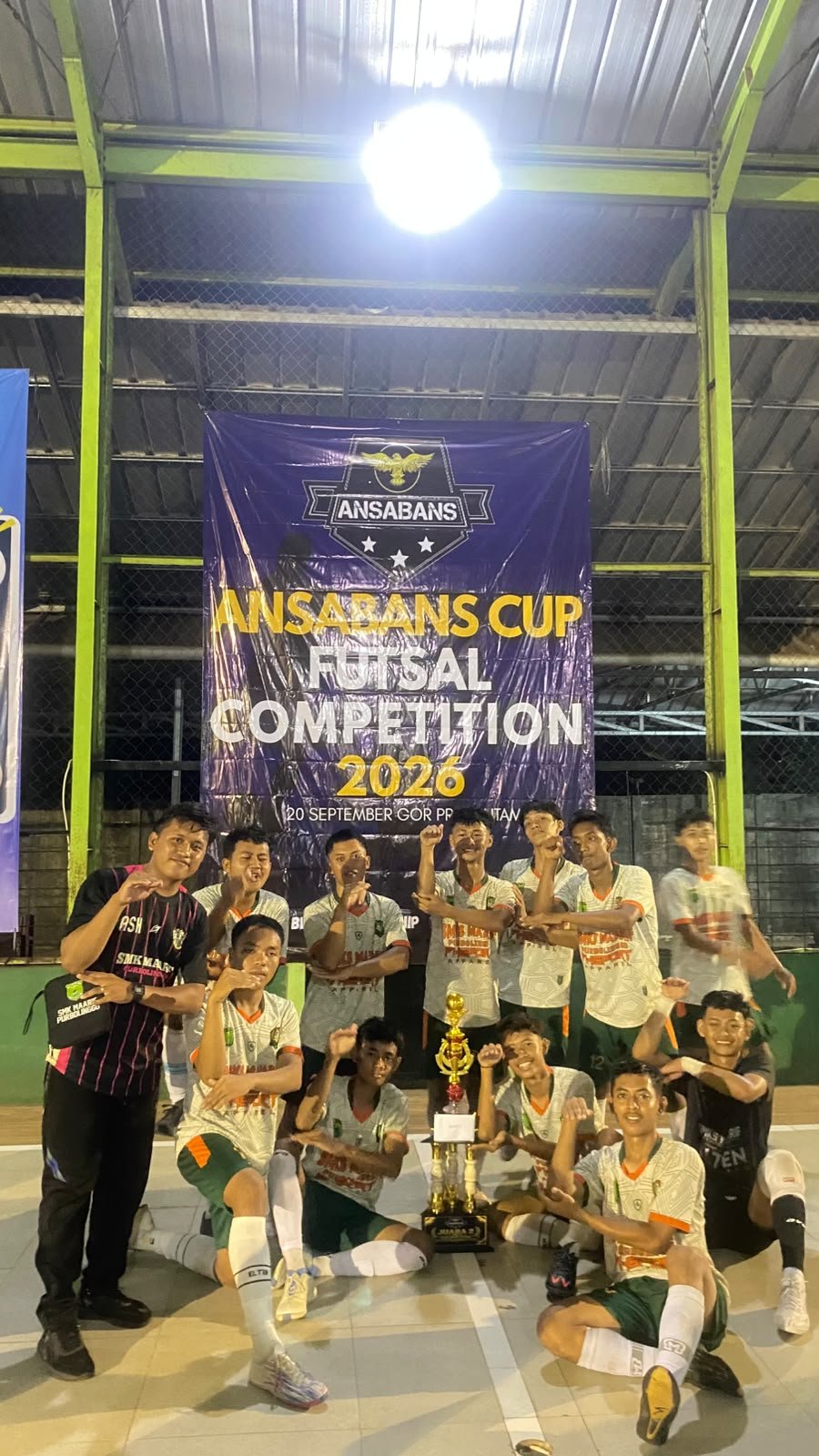 SMKS MA'ARIF PURBOLINGGO JUARA 2 FUTSAL DI LAMPUNG TIMUR